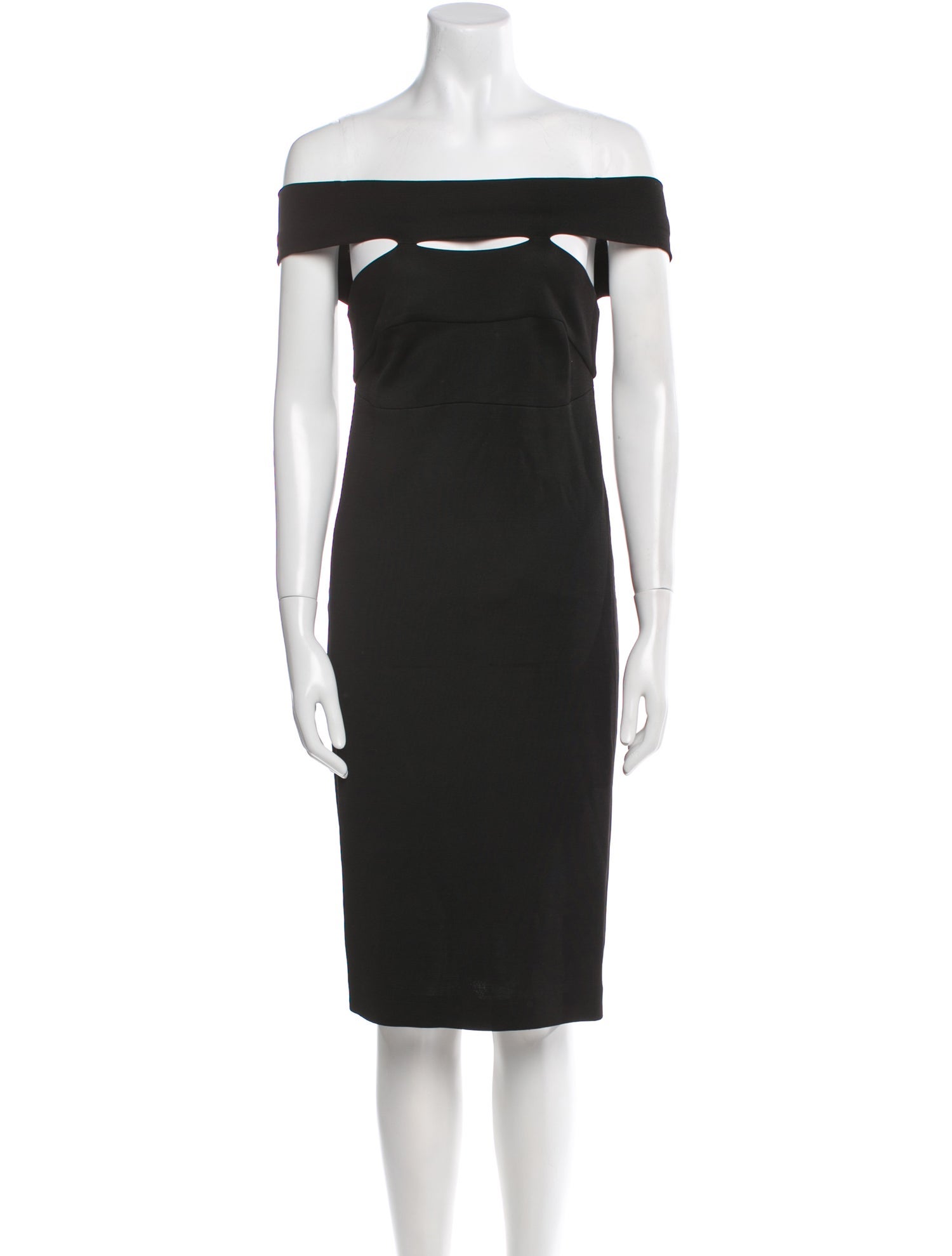 Bottega Veneta Off-The-Shoulder Knee-Length Dress