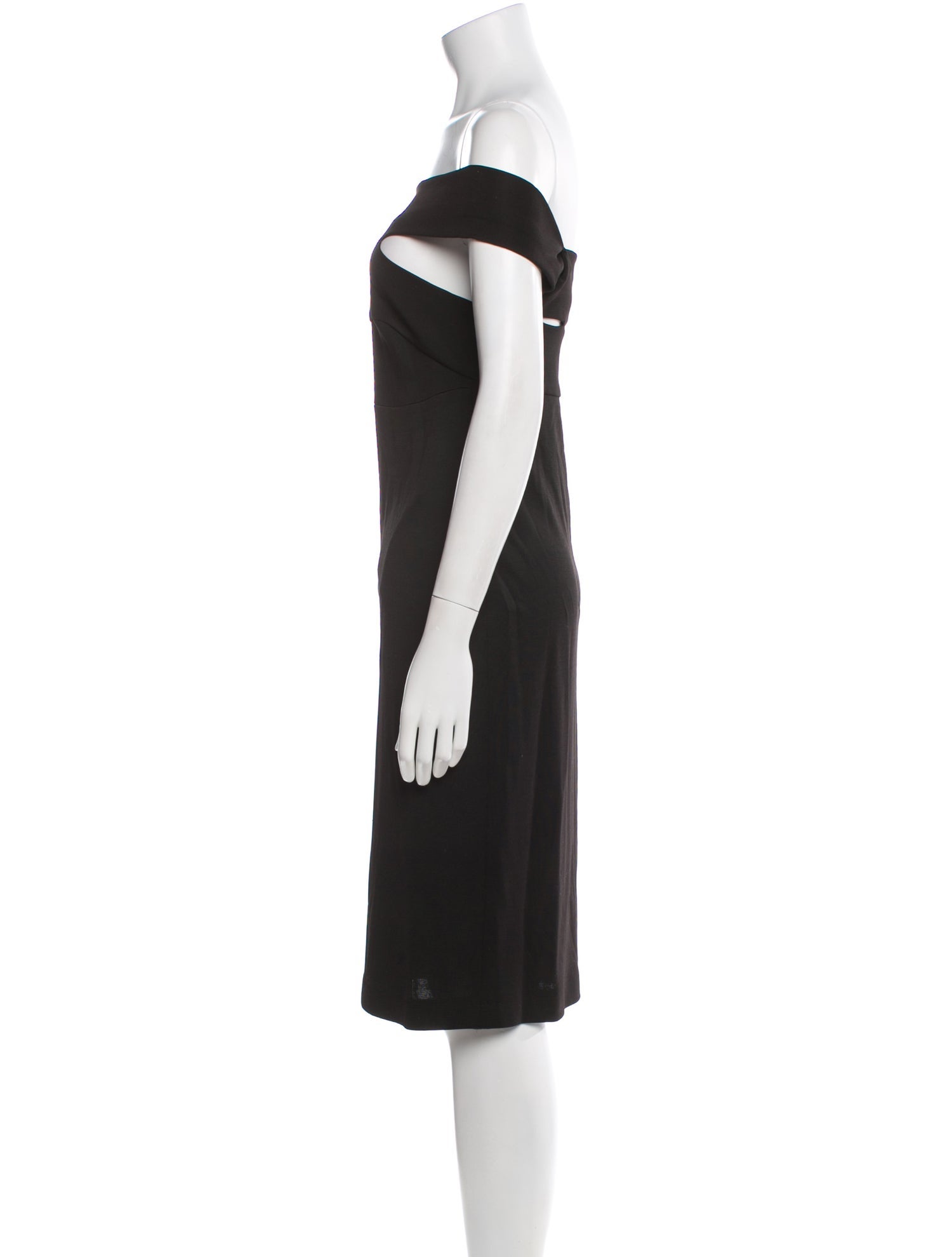 Bottega Veneta Off-The-Shoulder Knee-Length Dress