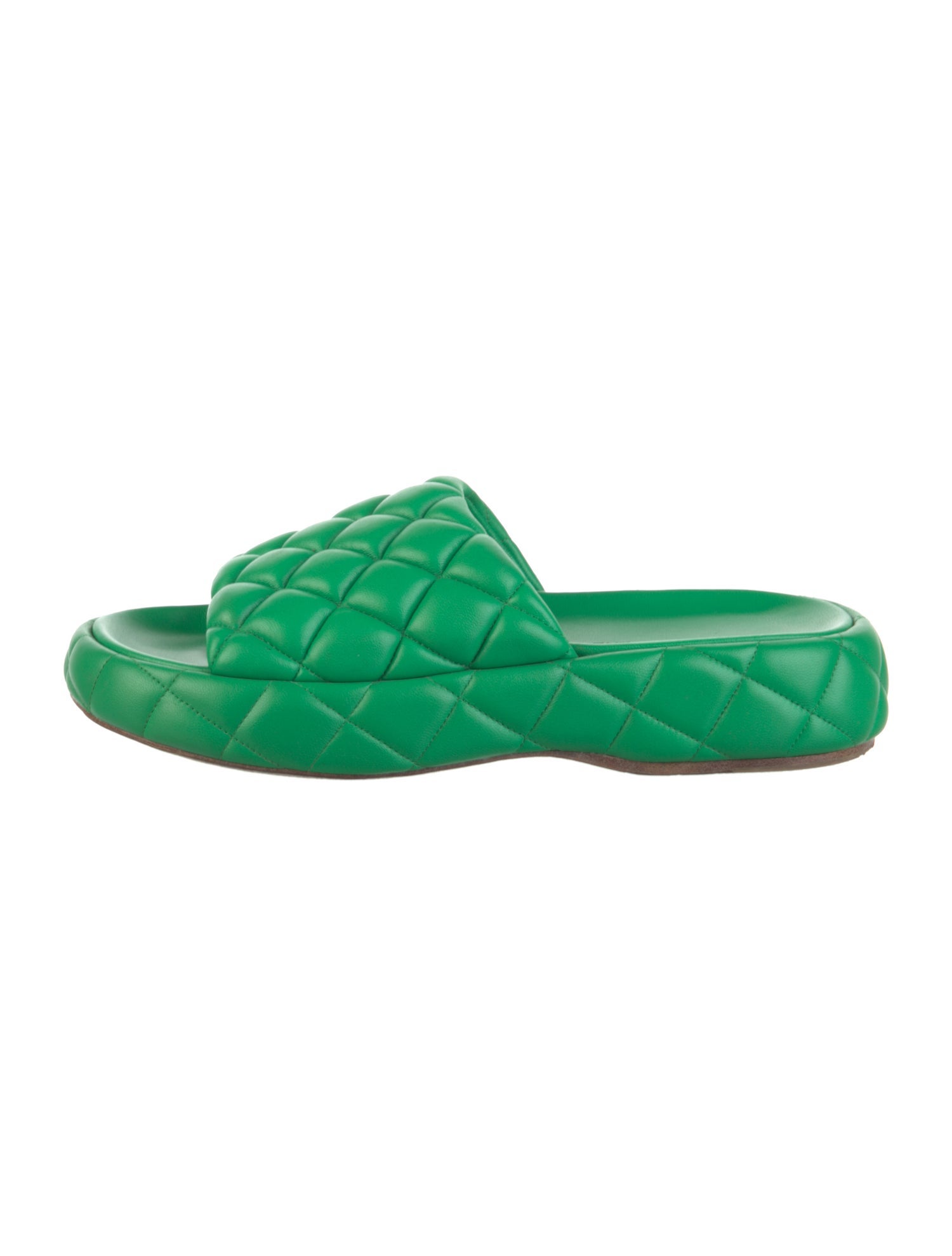 Bottega Veneta Quilted Pattern Leather Slides