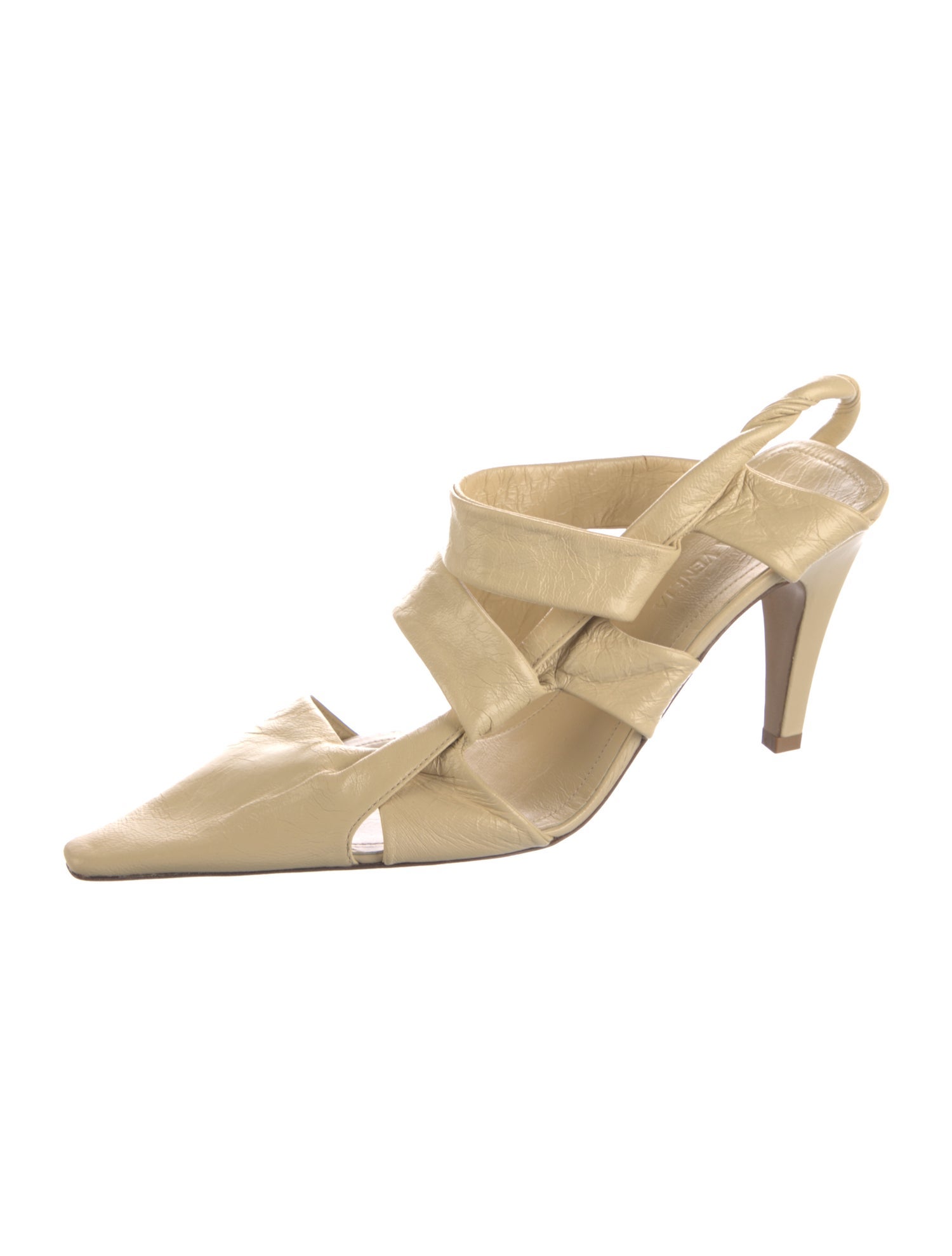 Bottega Veneta Leather Cutout Accent Mules