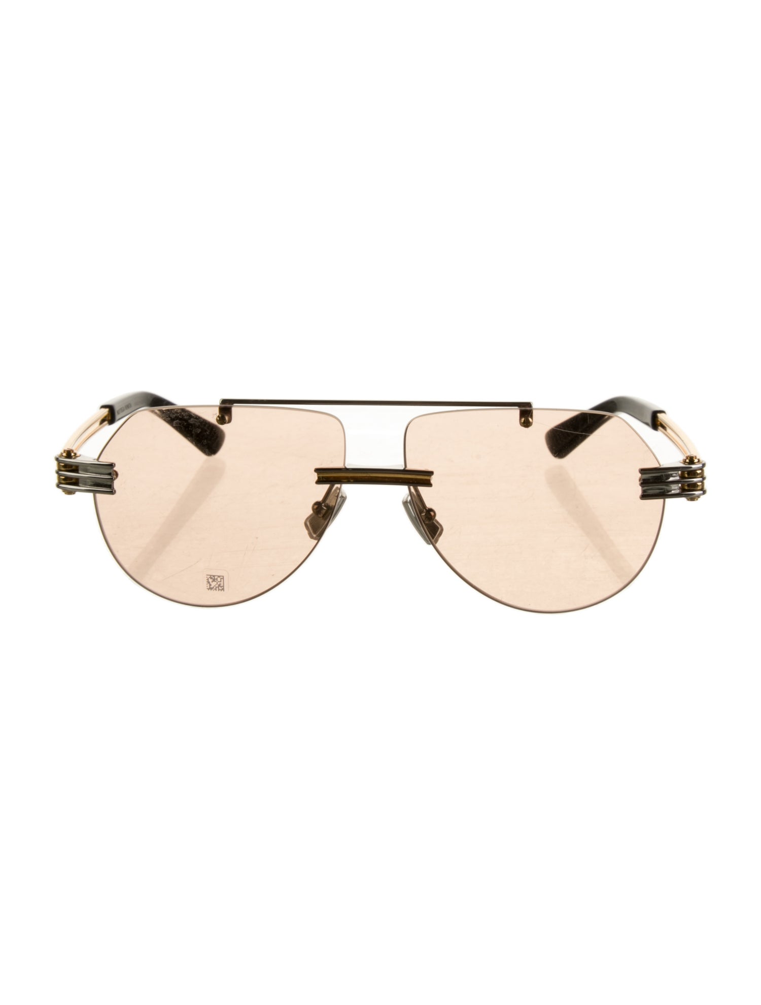 Bottega Veneta Aviator Tinted Sunglasses
