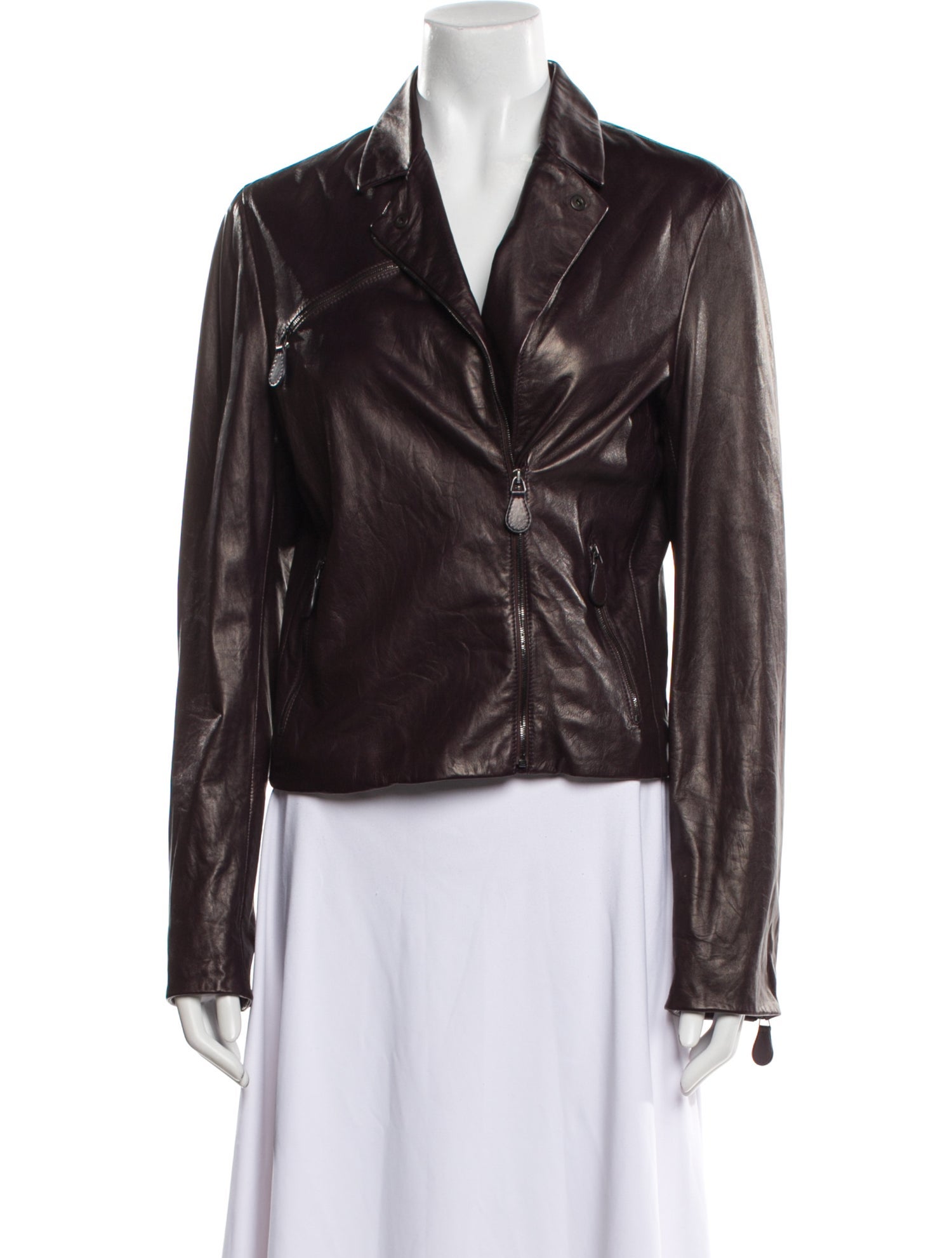 Bottega Veneta Leather Biker Jacket
