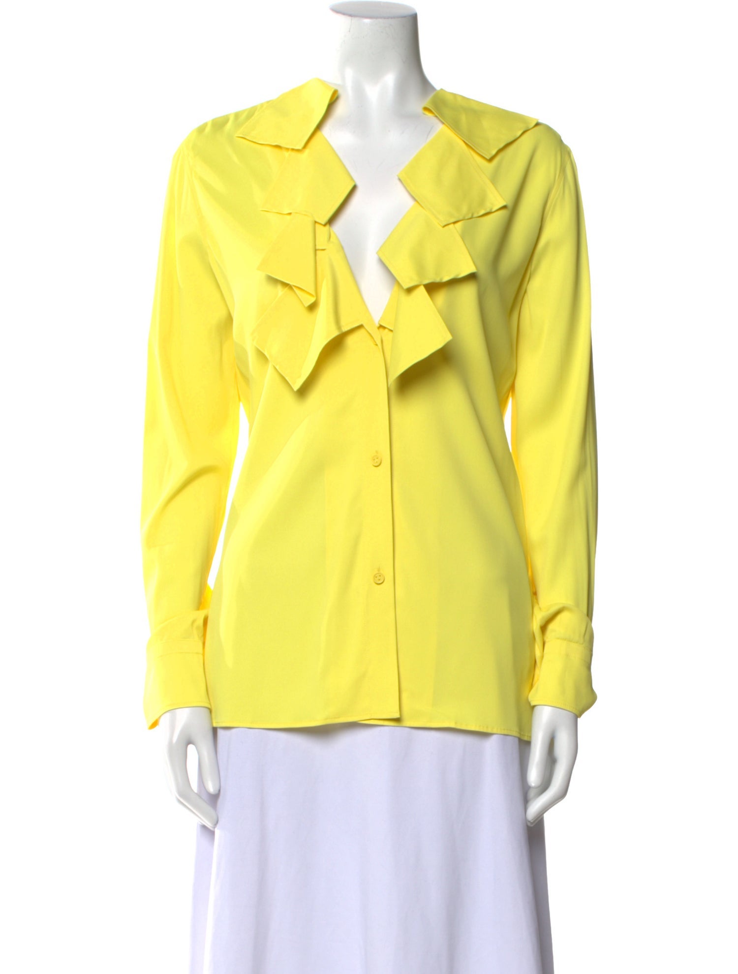 Bottega Veneta V-Neck Long Sleeve Blouse