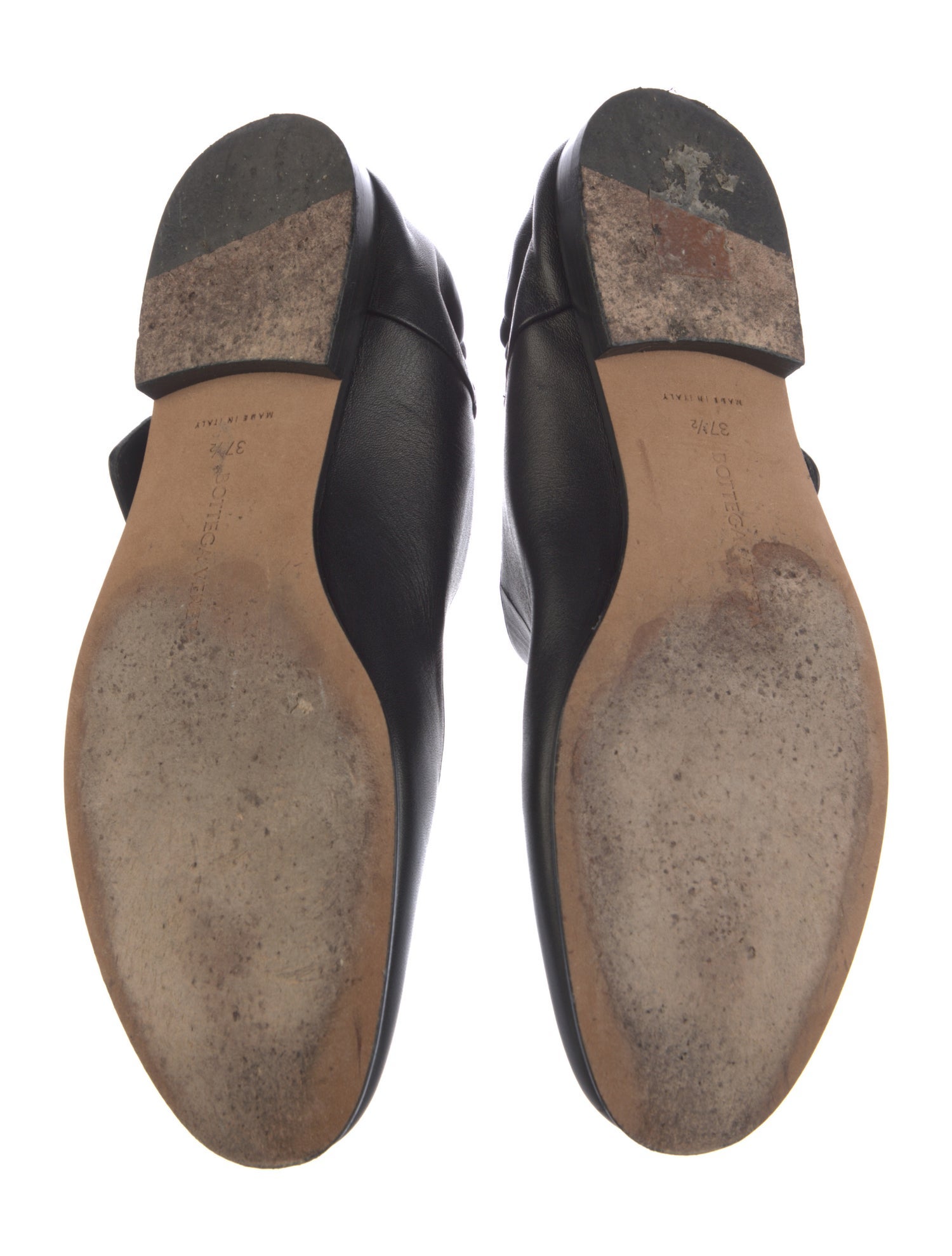 Bottega Veneta Astaire Mary-Jane Ballerina Leather Mary Jane Flats