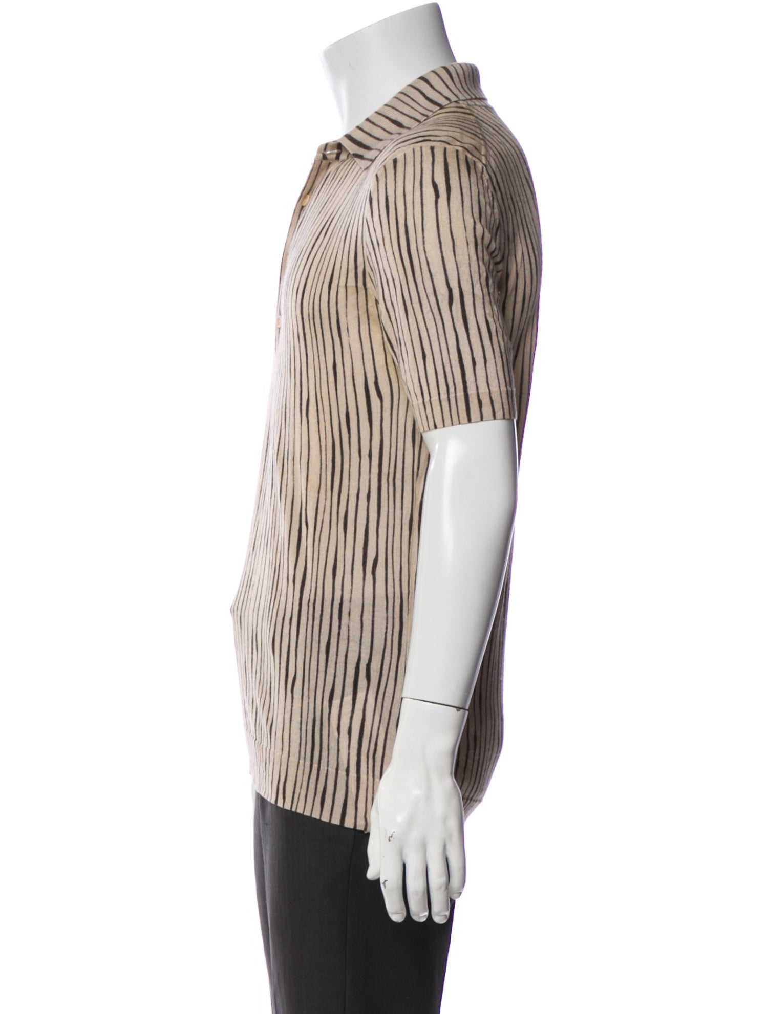 Bottega Veneta Striped Short Sleeve Shirt