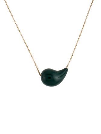 Bottega Veneta Enamel Drop Pendant Necklace