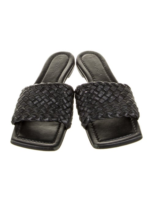 Bottega Veneta Intrecciato Weave Leather Slides