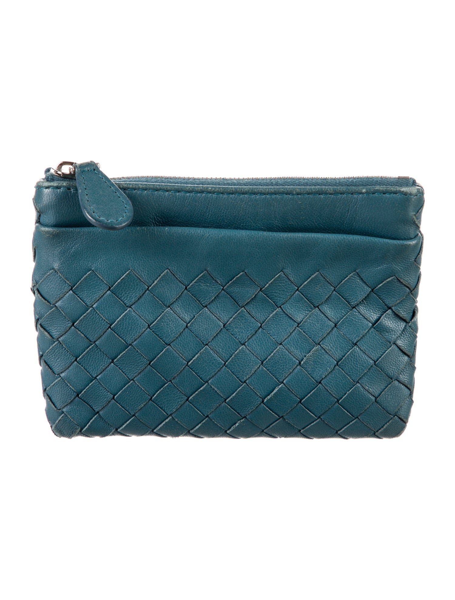 Bottega Veneta Intrecciato Weave Leather Pouch