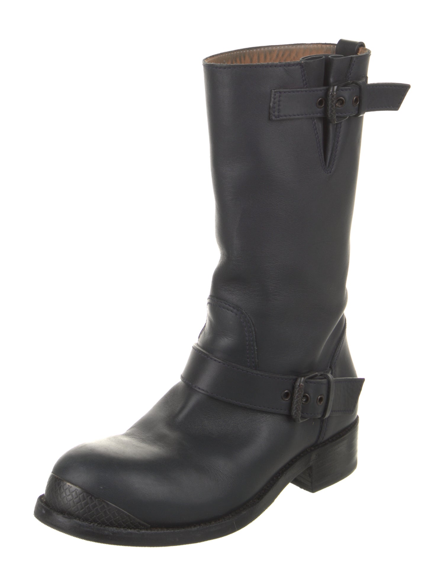 Bottega Veneta Leather Moto Boots