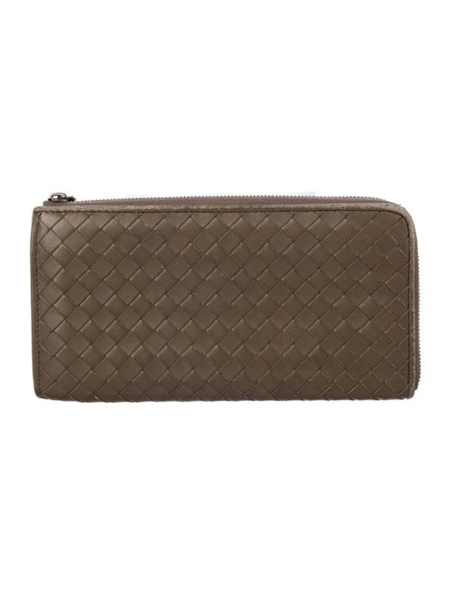 Bottega Veneta Intrecciato Weave Leather Continental Wallet