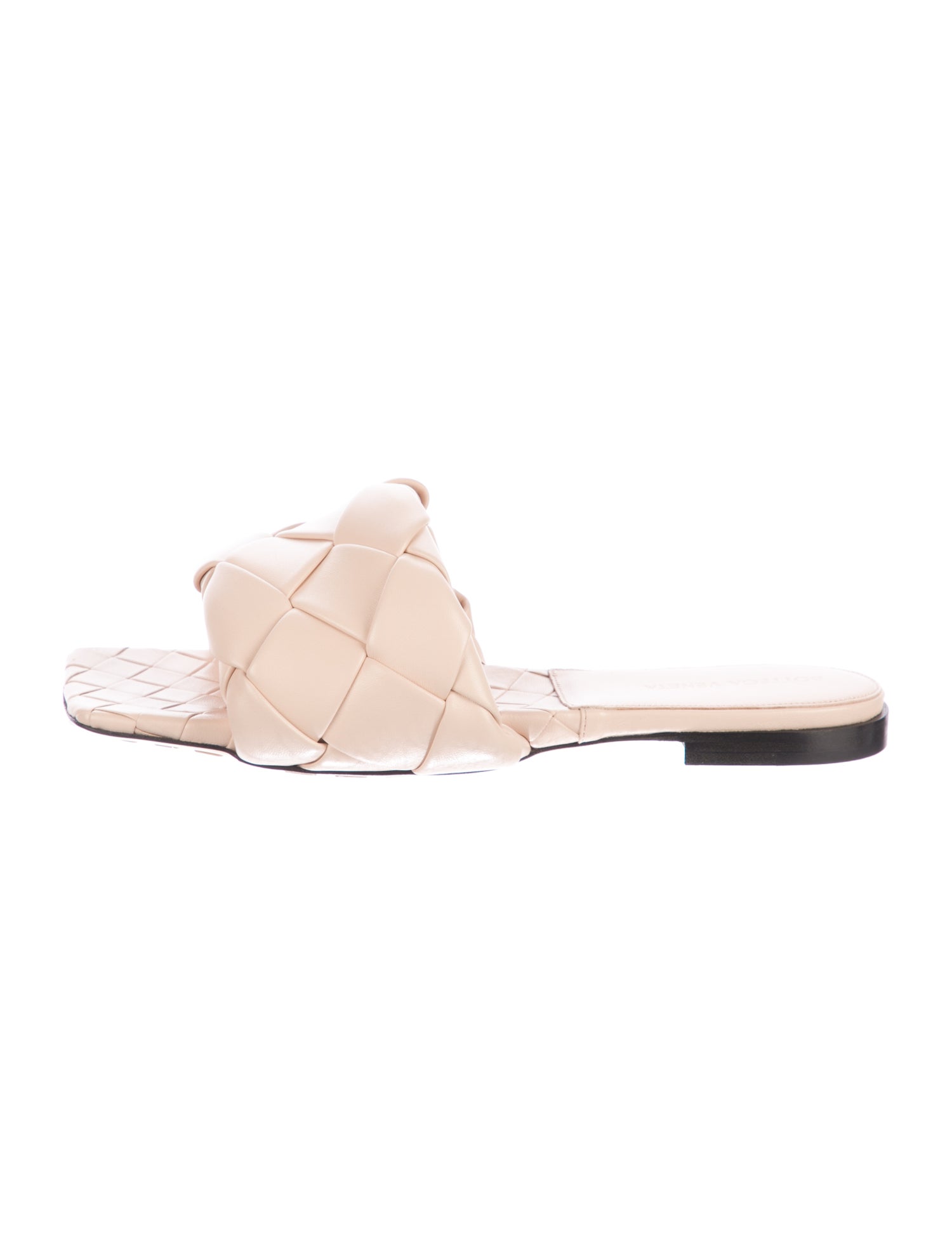 Bottega Veneta Intrecciato Weave Leather Slides