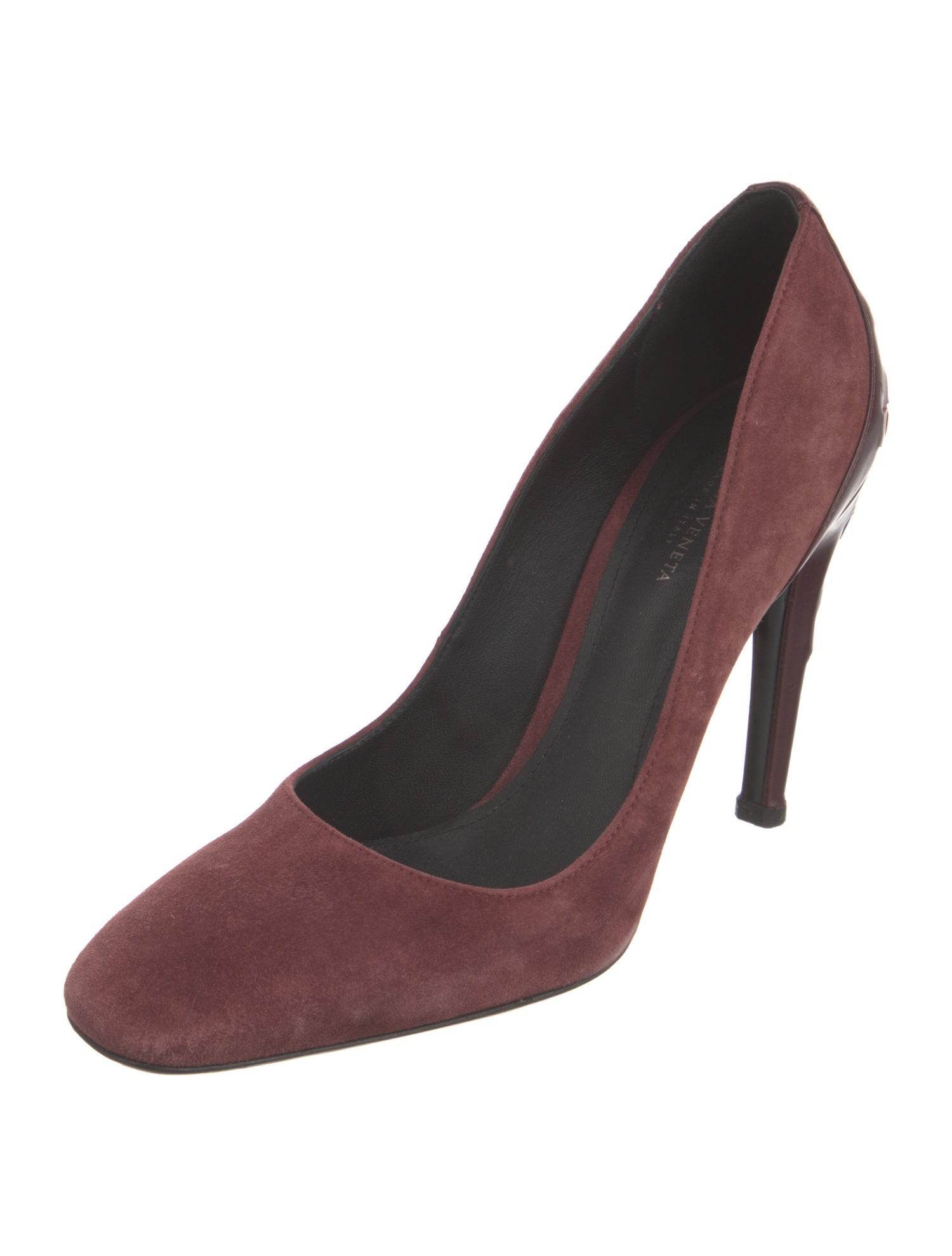 Bottega Veneta Intrecciato Weave Suede Pumps