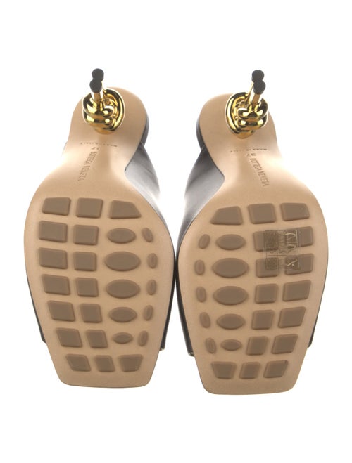 Bottega Veneta Leather Colorblock Pattern Mules