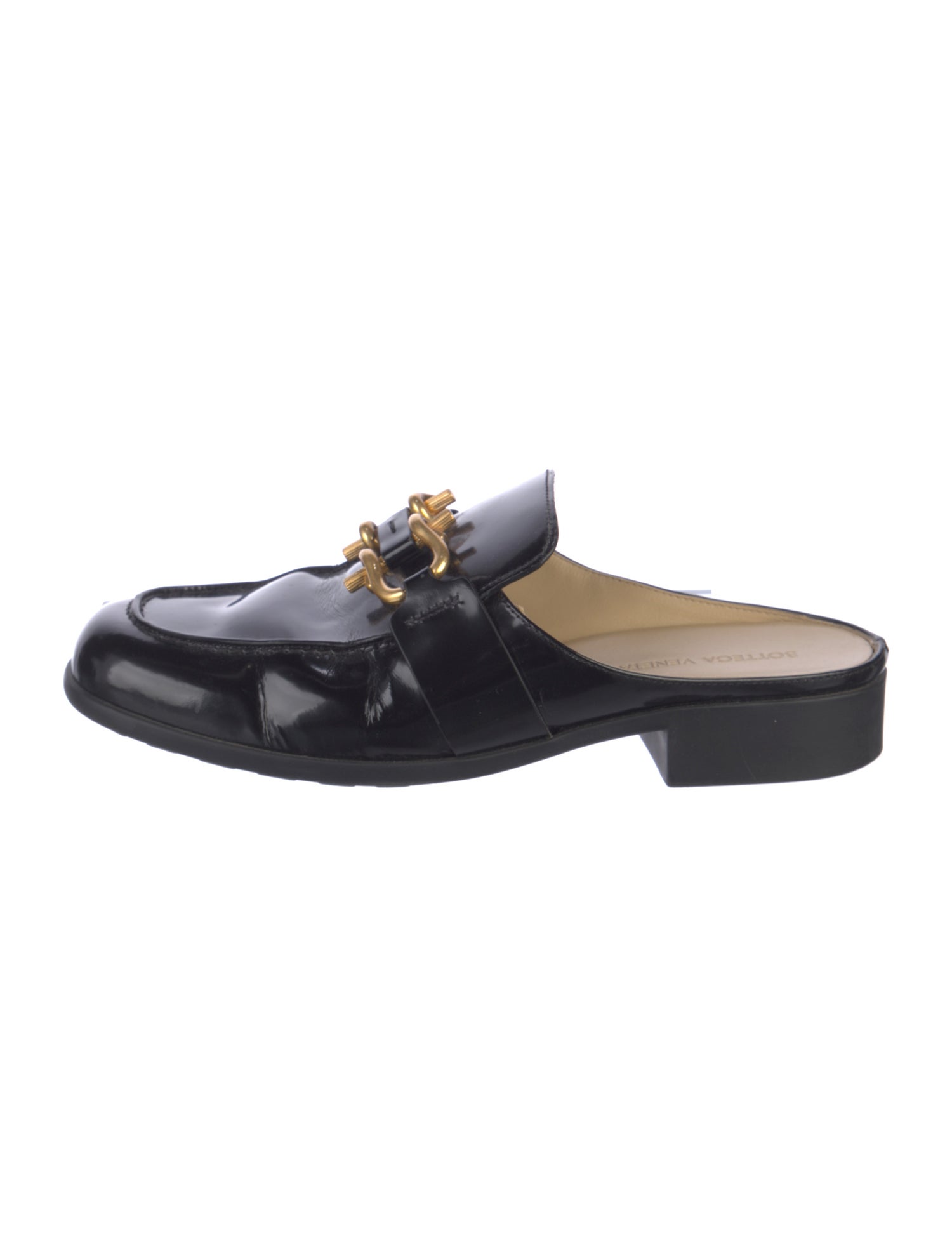 Bottega Veneta Patent Leather Mules
