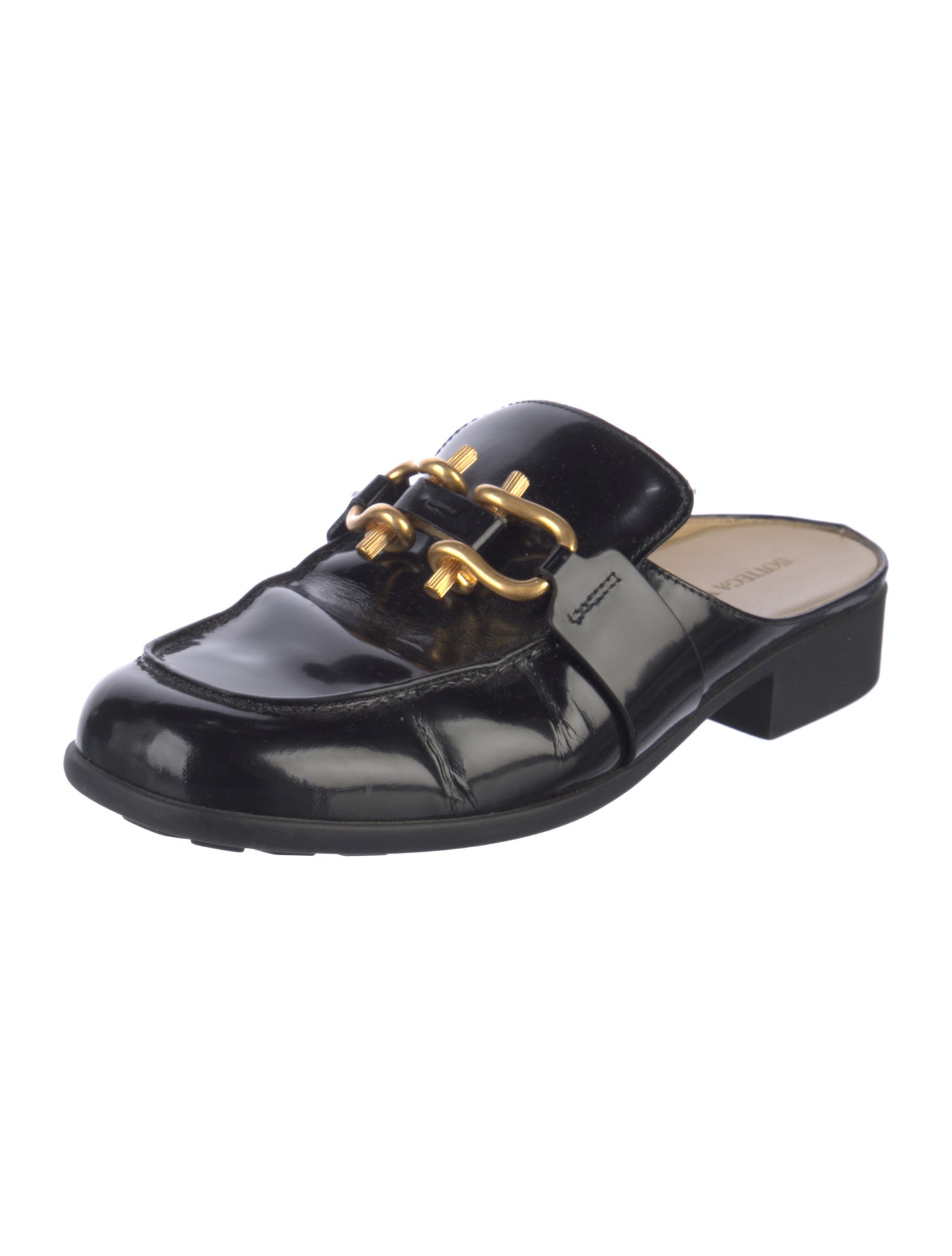 Bottega Veneta Patent Leather Mules