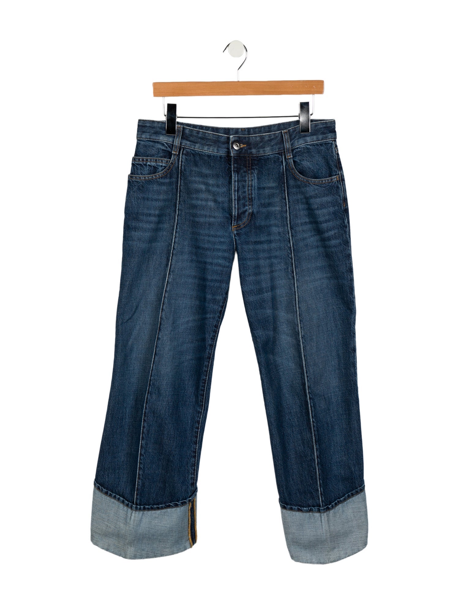 Bottega Veneta Mid-Rise Wide Leg Jeans