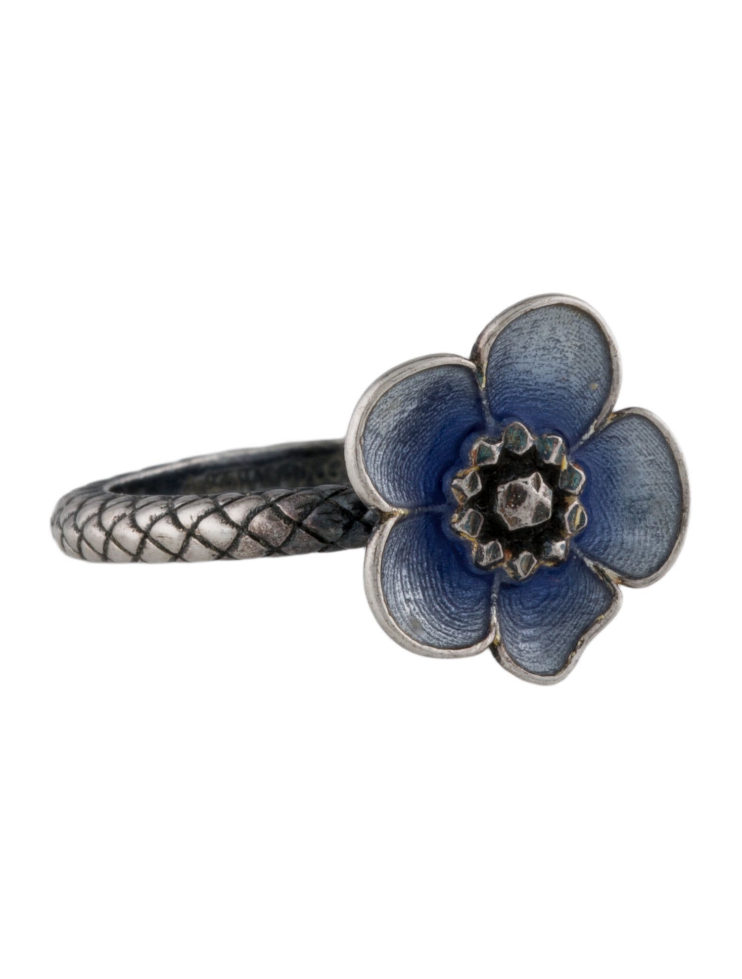 Bottega Veneta Enamel Flower Ring