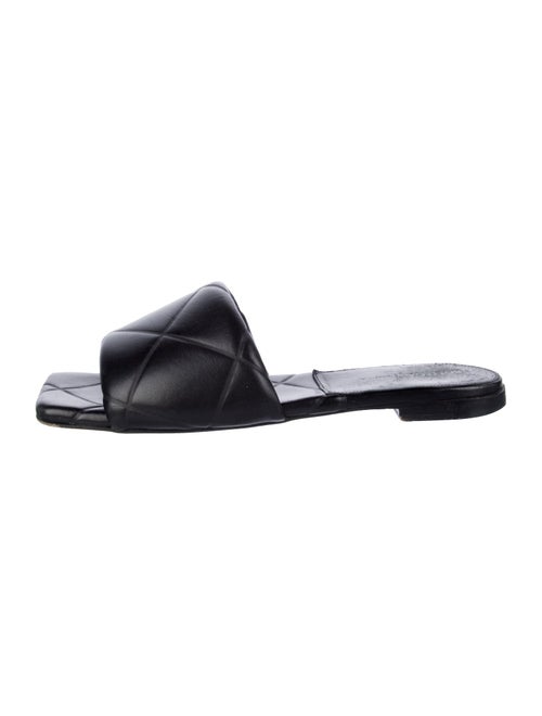 Bottega Veneta Intrecciato Weave Leather Slides