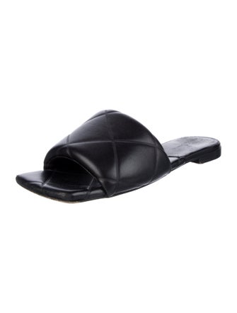 Bottega Veneta Intrecciato Weave Leather Slides