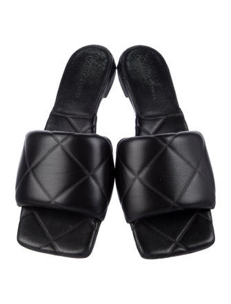 Bottega Veneta Intrecciato Weave Leather Slides