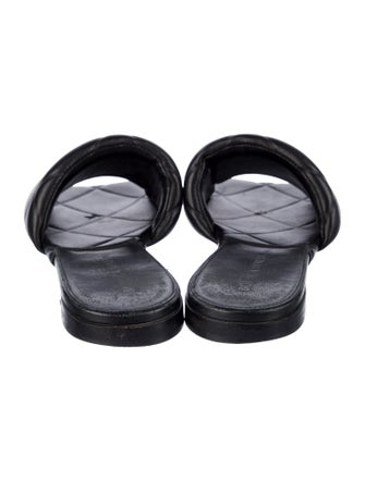 Bottega Veneta Intrecciato Weave Leather Slides