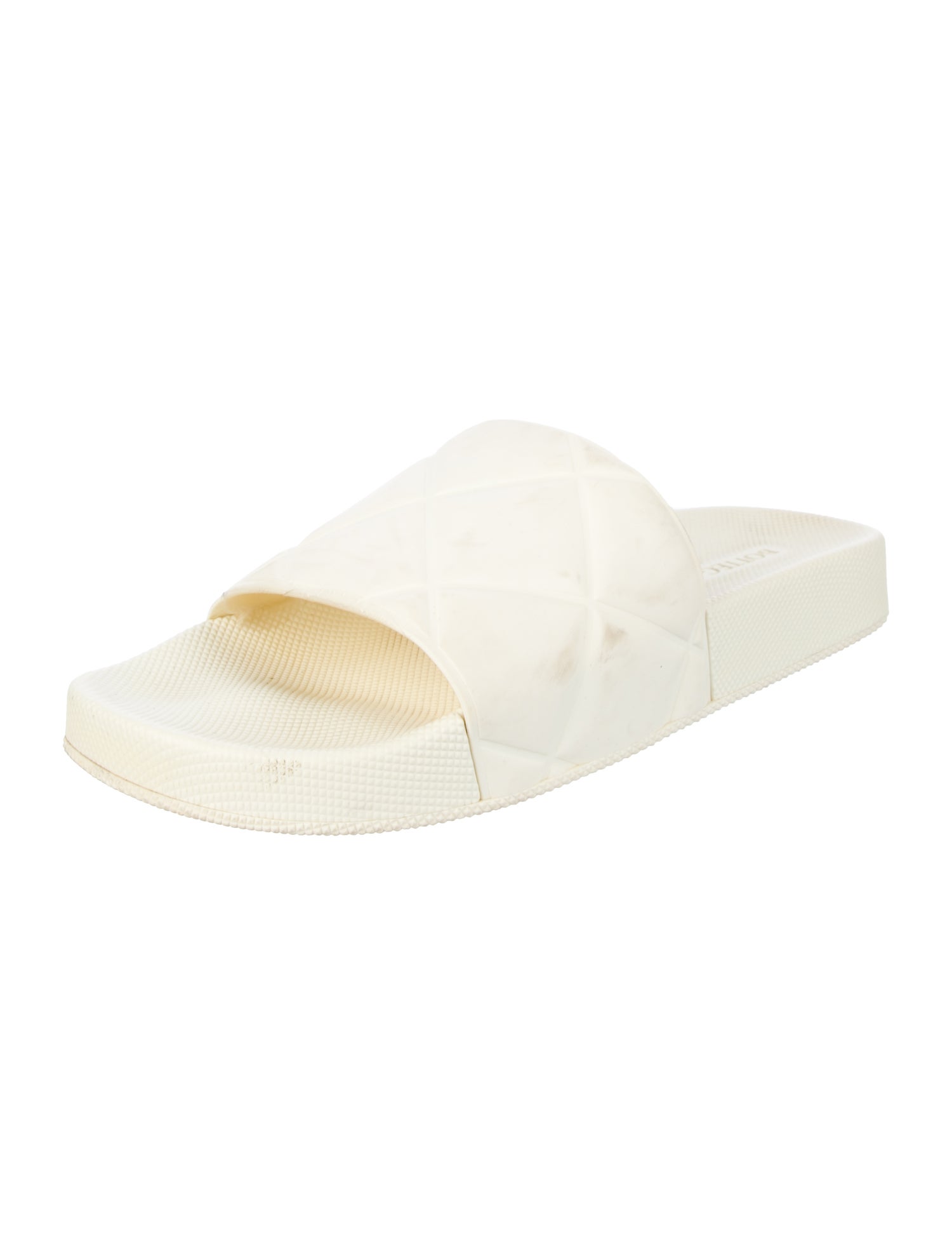 Bottega Veneta Quilted Pattern Rubber Slides