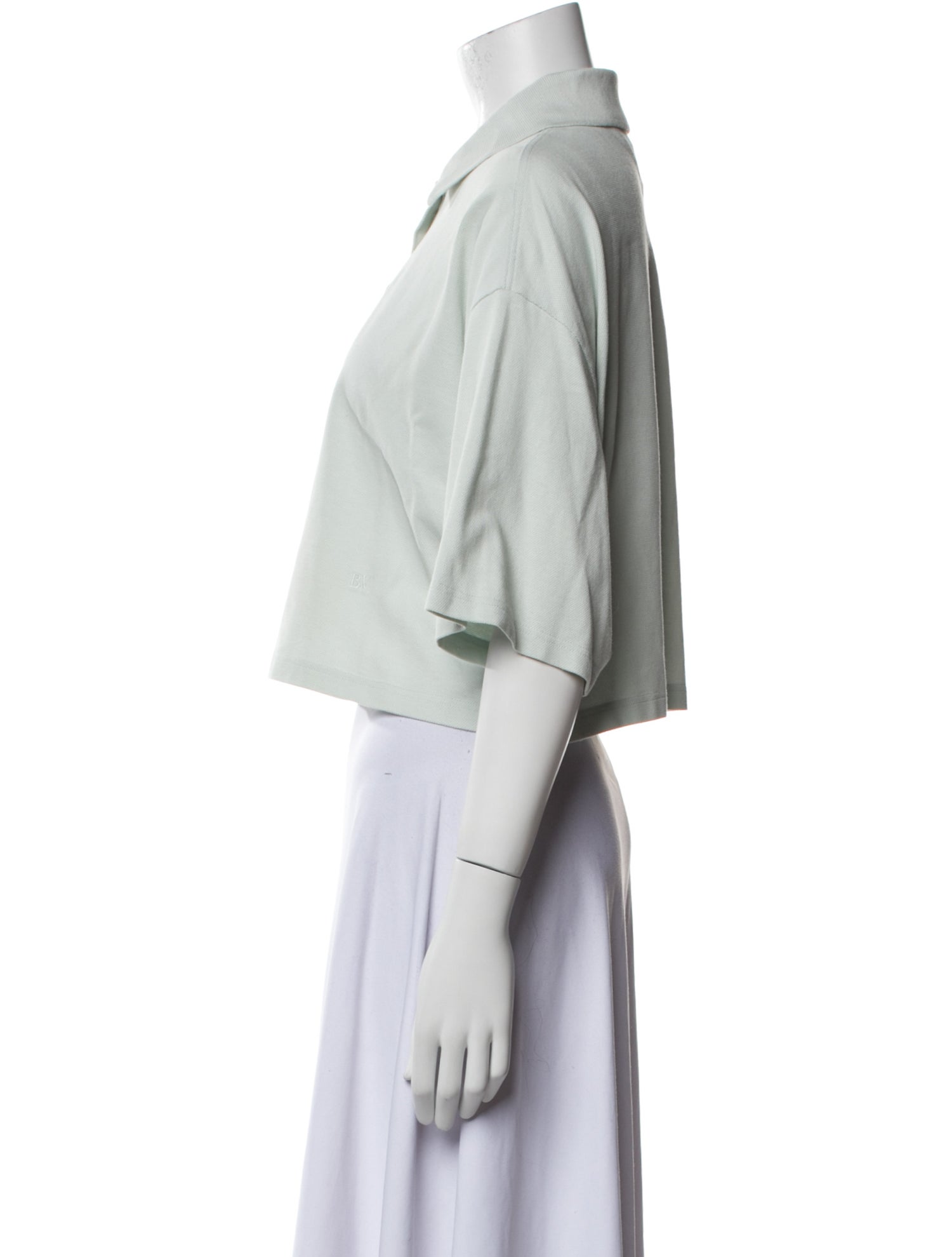 Bottega Veneta Three-Quarter Sleeve Crop Top