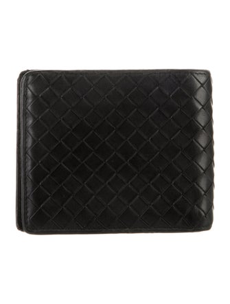 Bottega Veneta Bi Fold Intrecciato Weave Wallet