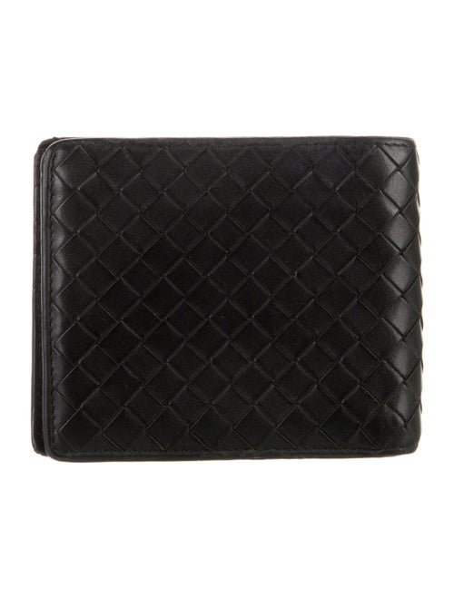 Bottega Veneta Bi Fold Intrecciato Weave Wallet