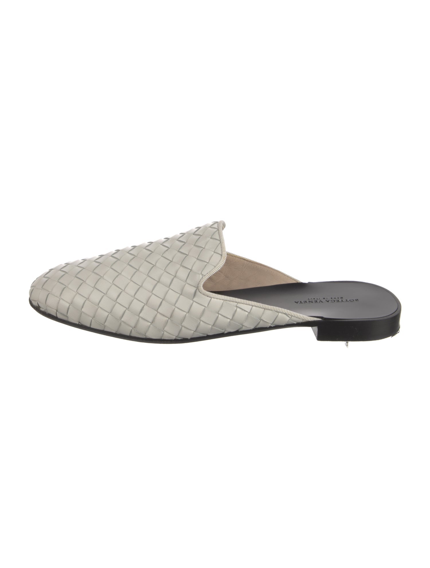 Bottega Veneta Intrecciato Weave Leather Mules