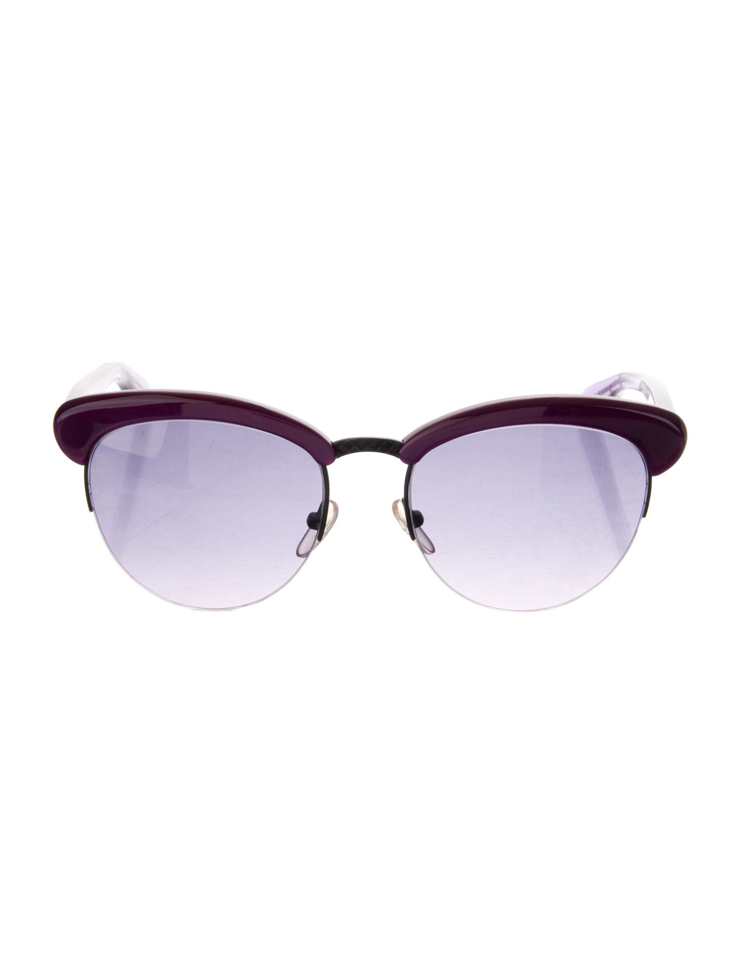 Bottega Veneta Round Gradient Sunglasses