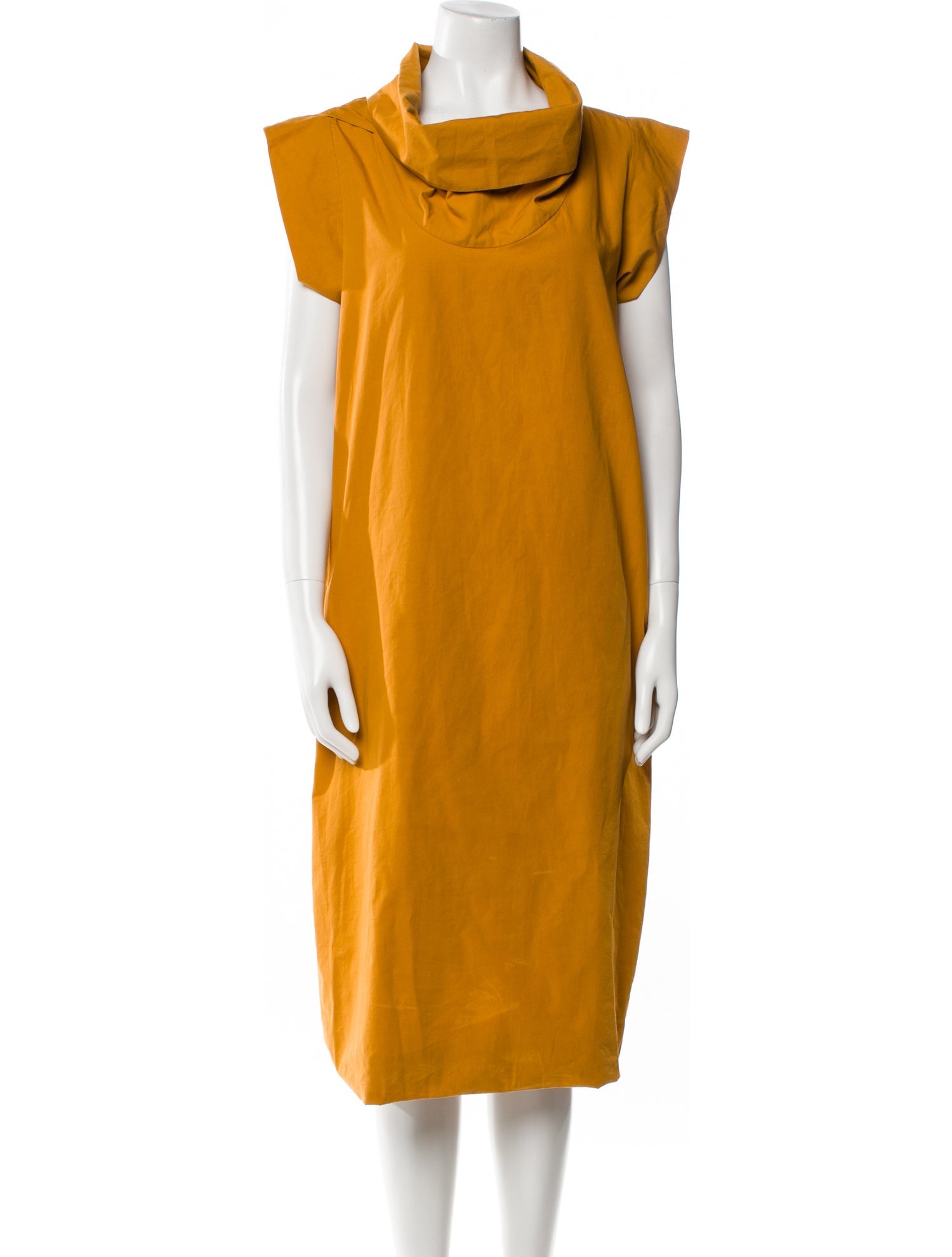 Bottega Veneta Cowl Neck Midi Length Dress