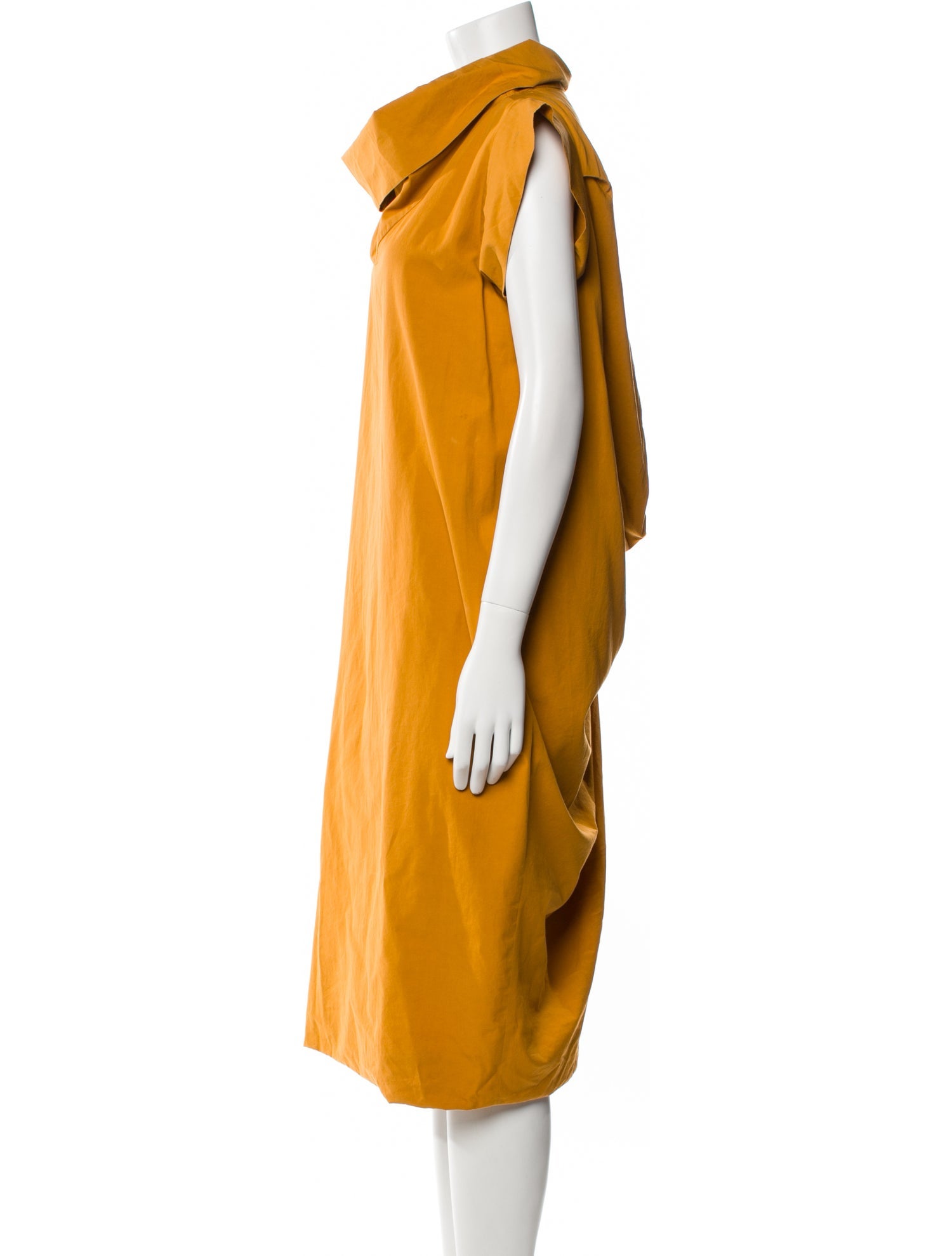 Bottega Veneta Cowl Neck Midi Length Dress