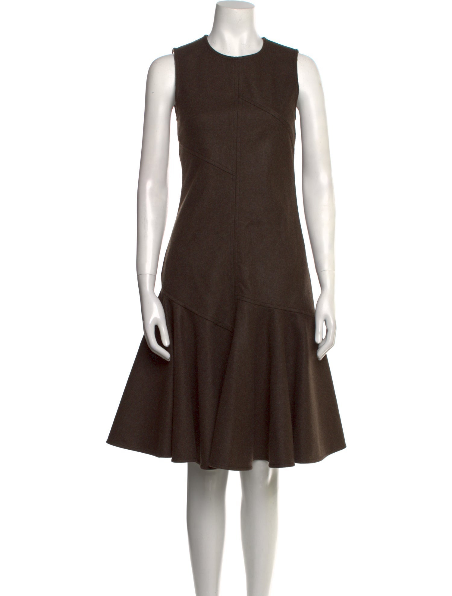 Bottega Veneta Crew Neck Knee-Length Dress