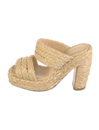 Bottega Veneta Raffia Braided Accents Espadrilles