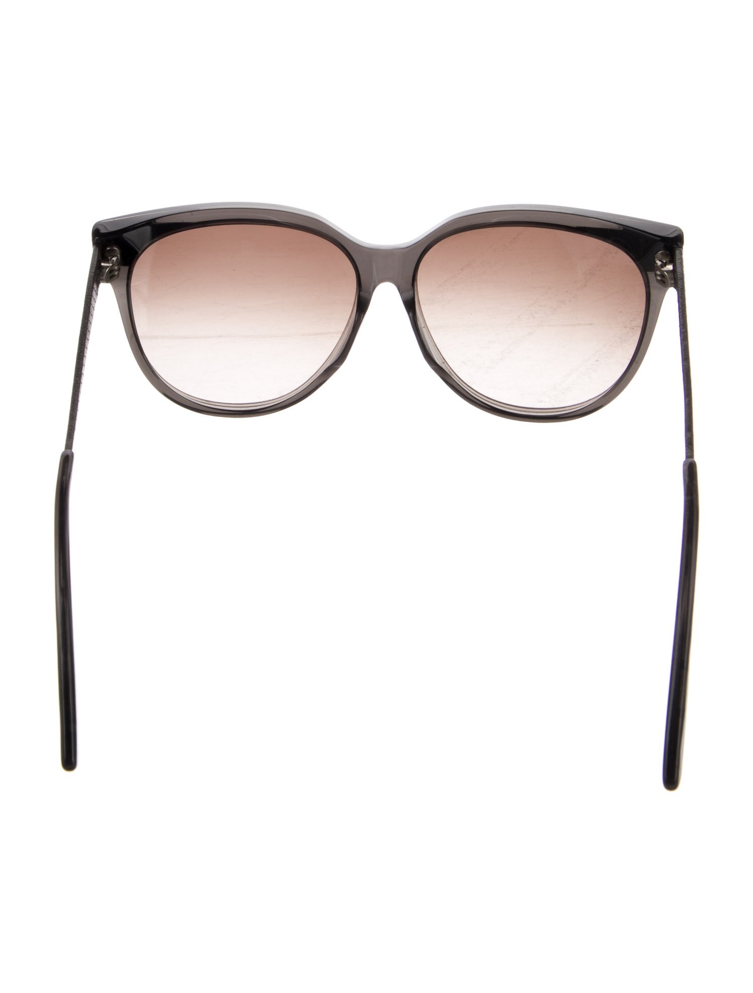 Bottega Veneta Intrecciato Weave Cat-Eye Sunglasses