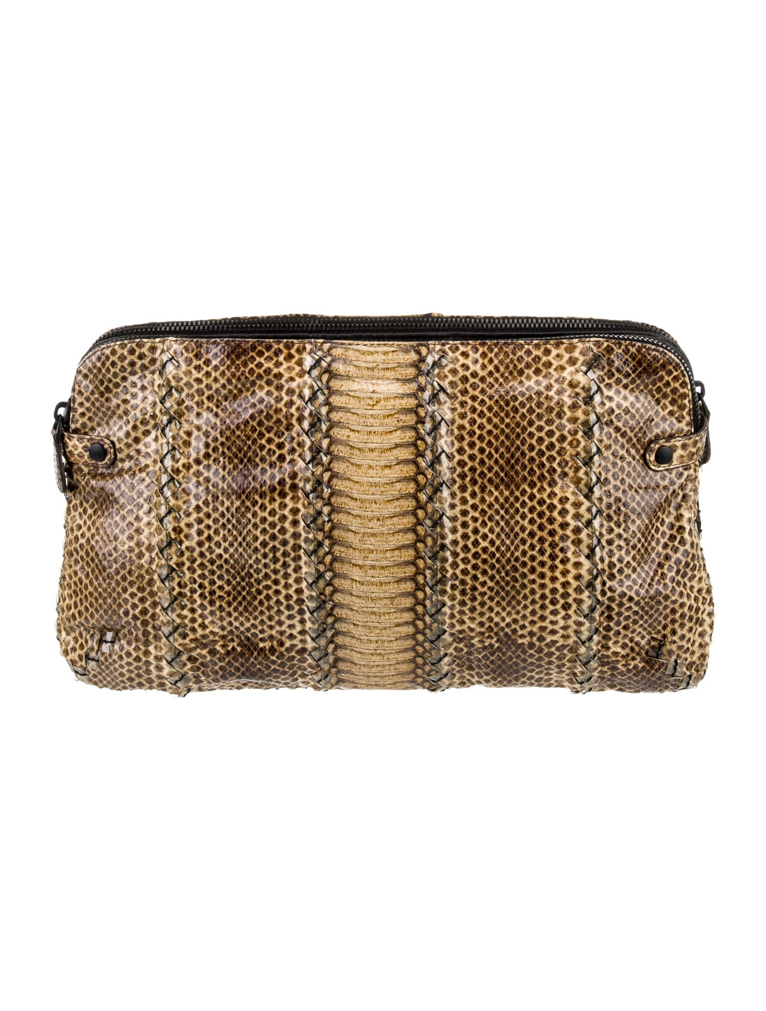 Bottega Veneta Snakeskin Clutch Vintage