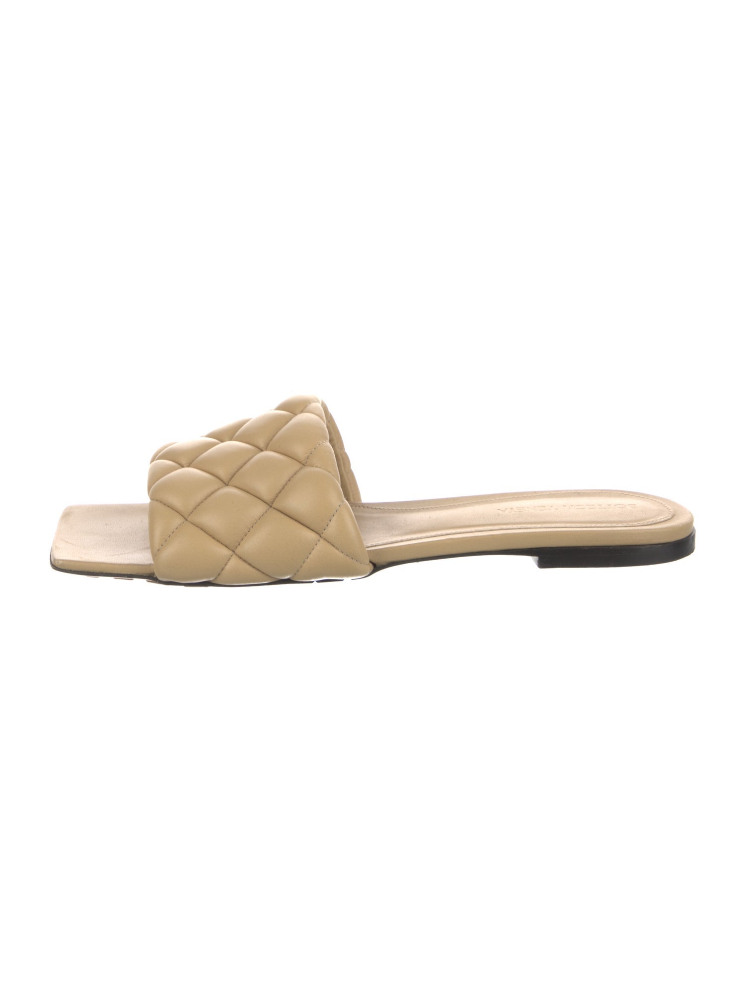 Bottega Veneta Quilted Pattern Leather Slides