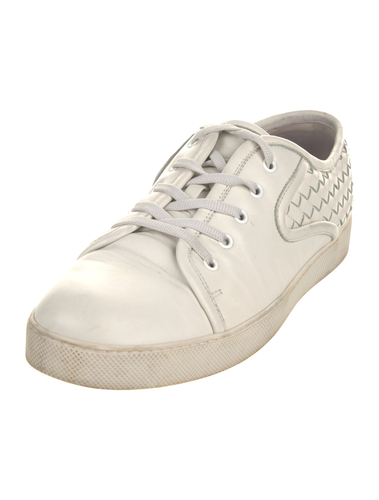 Bottega Veneta Intrecciato Weave Leather Sneakers