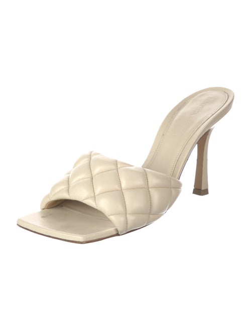 Bottega Veneta Quilted Pattern Leather Slides