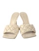 Bottega Veneta Quilted Pattern Leather Slides