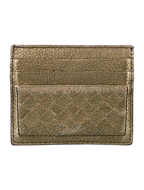Bottega Veneta Intrecciato Weave Leather Card Holder