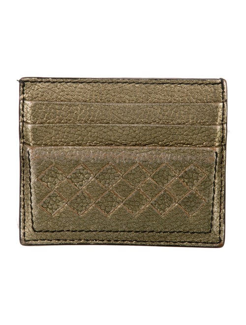 Bottega Veneta Intrecciato Weave Leather Card Holder