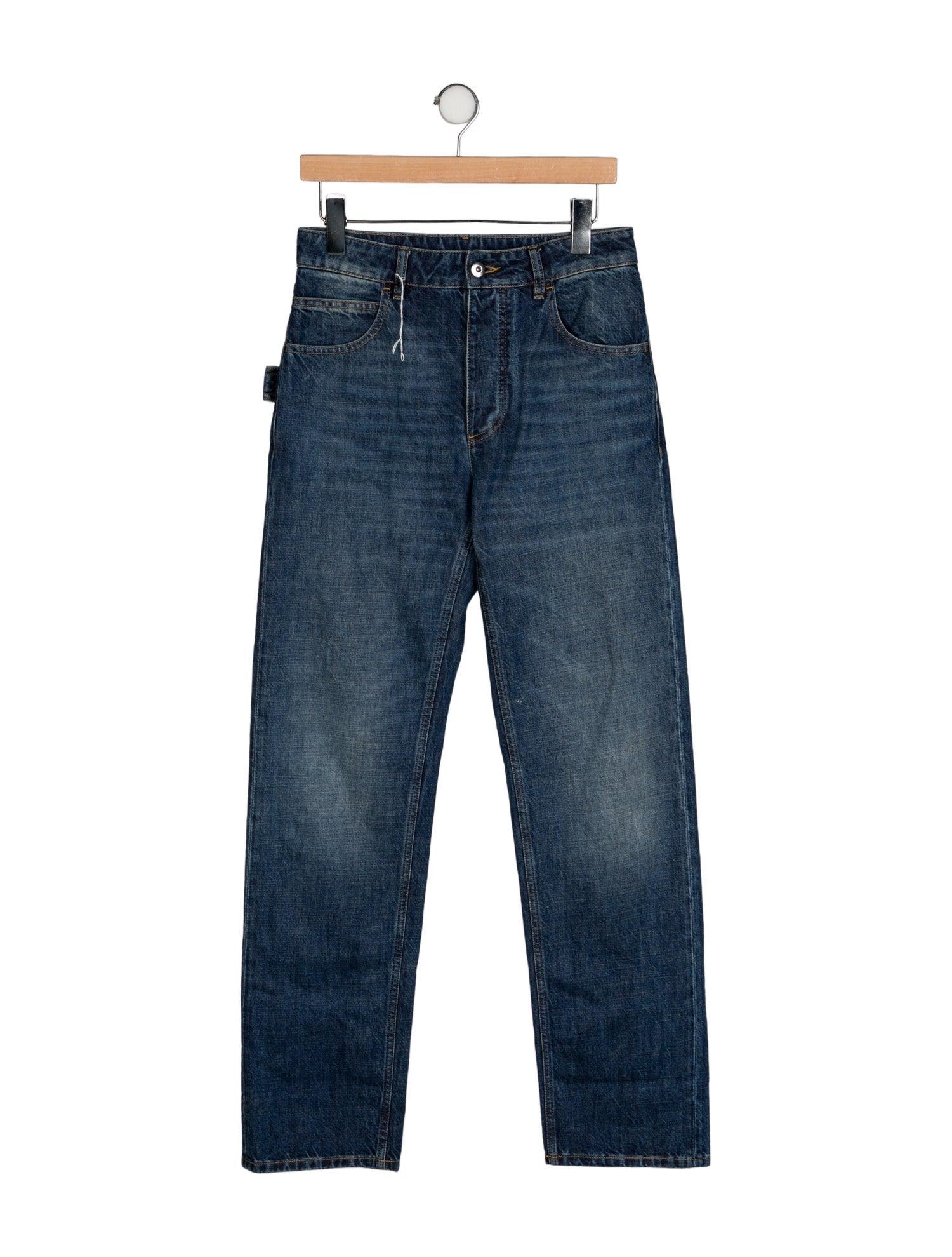 Bottega Veneta High-Rise Straight Leg Jeans