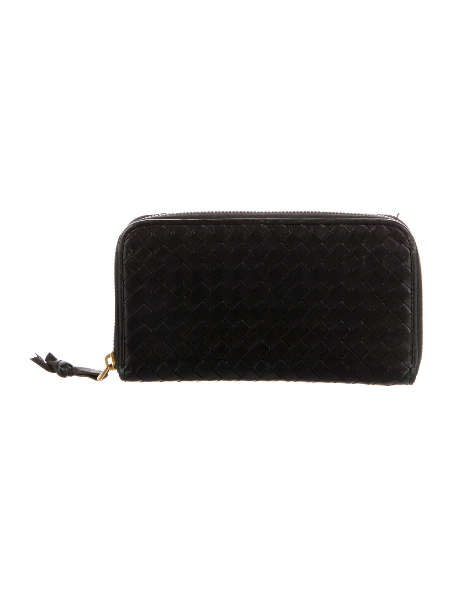 Bottega Veneta Intrecciato Weave Leather Continental Wallet