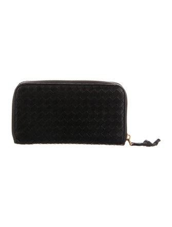 Bottega Veneta Intrecciato Weave Leather Continental Wallet
