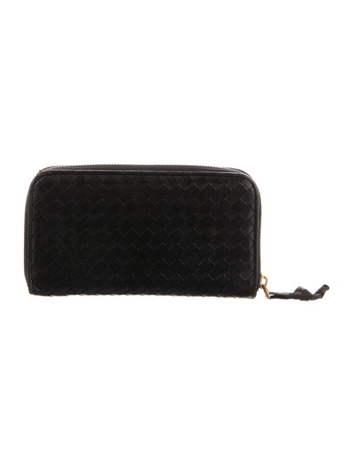 Bottega Veneta Intrecciato Weave Leather Continental Wallet