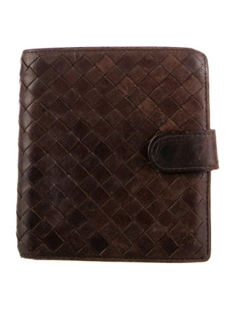 Bottega Veneta Intrecciato Weave Leather Compact Wallet