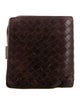 Bottega Veneta Intrecciato Weave Leather Compact Wallet