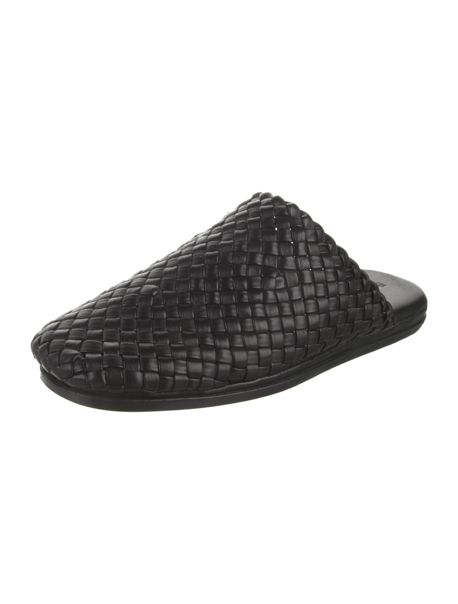 Bottega Veneta Intrecciato Weave Leather Slides